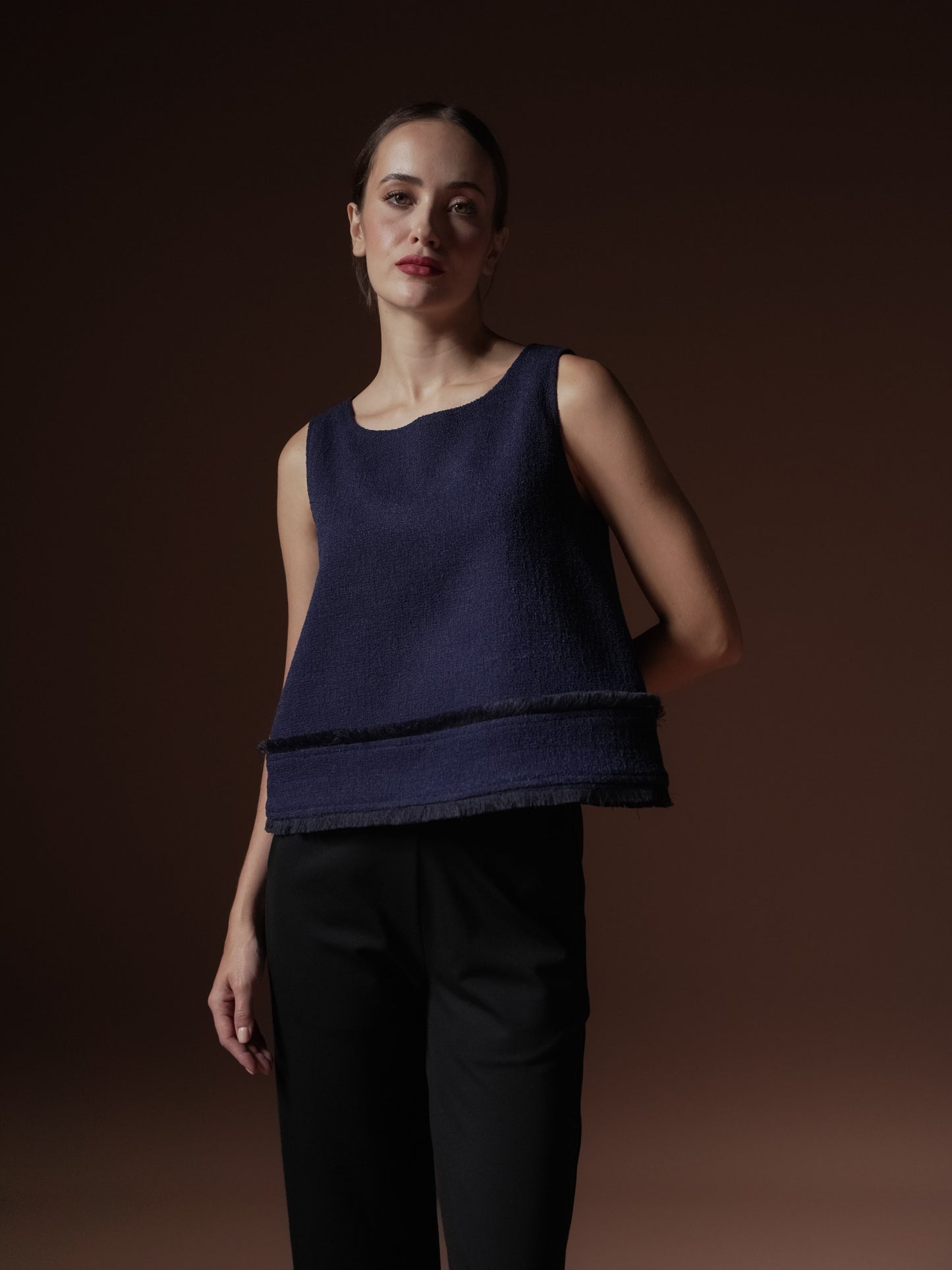 Rita Fringe Detail Sleeveless Top