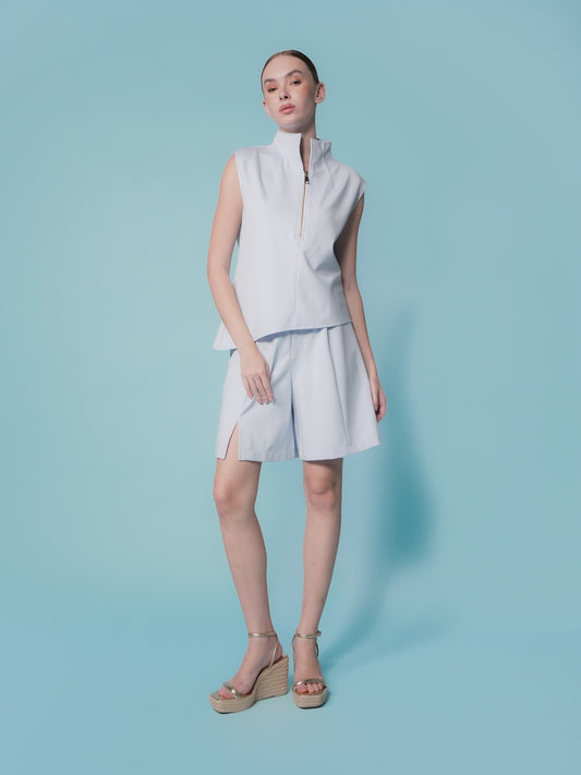 Selina Zipped High Neck Top