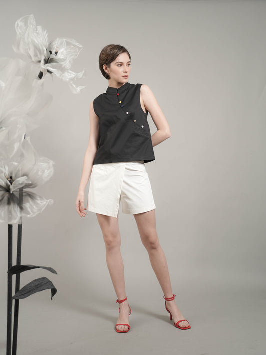 Lala Chinese Collar Top