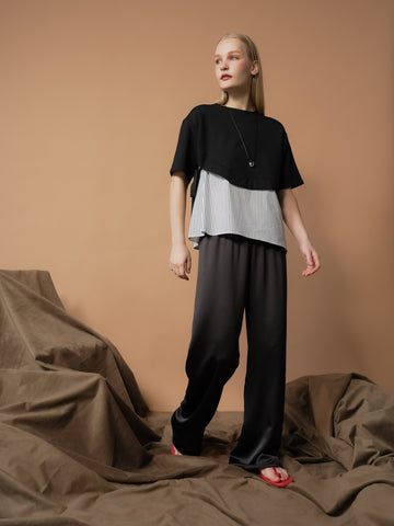 Shyla Striped Combi Top