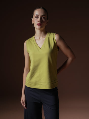 Daniela V-neck Sleeveless Top