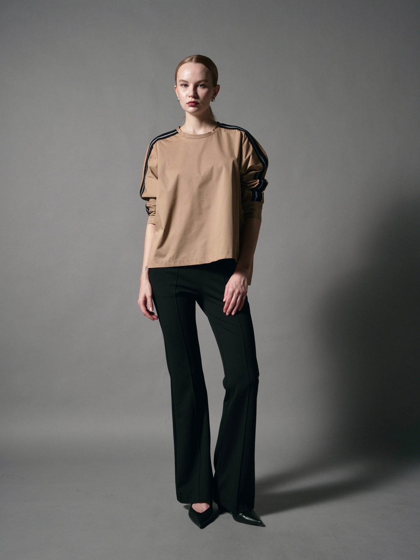 Leila Striped Rib Combi Top