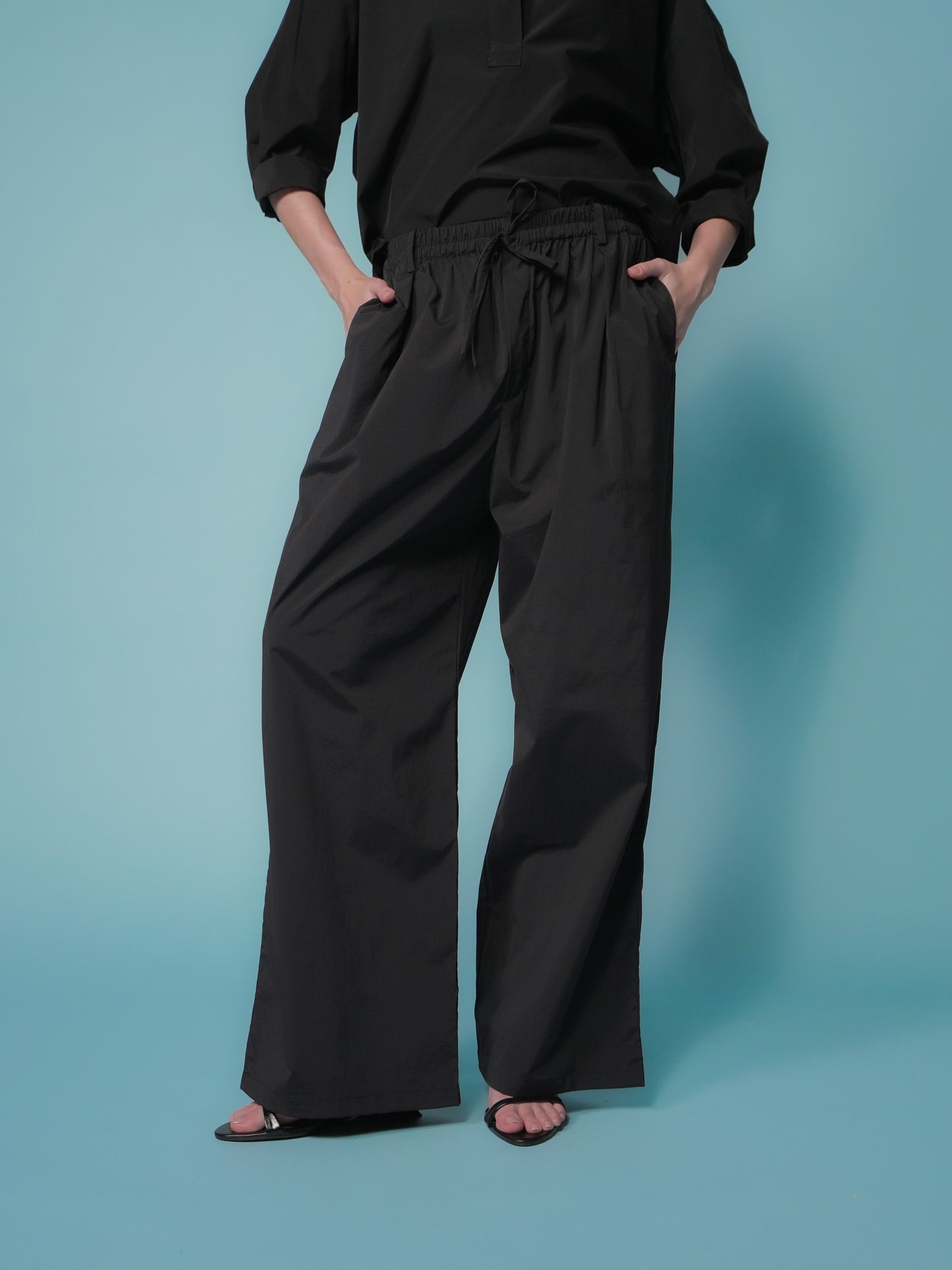 Elry Tie Pull Up Pants