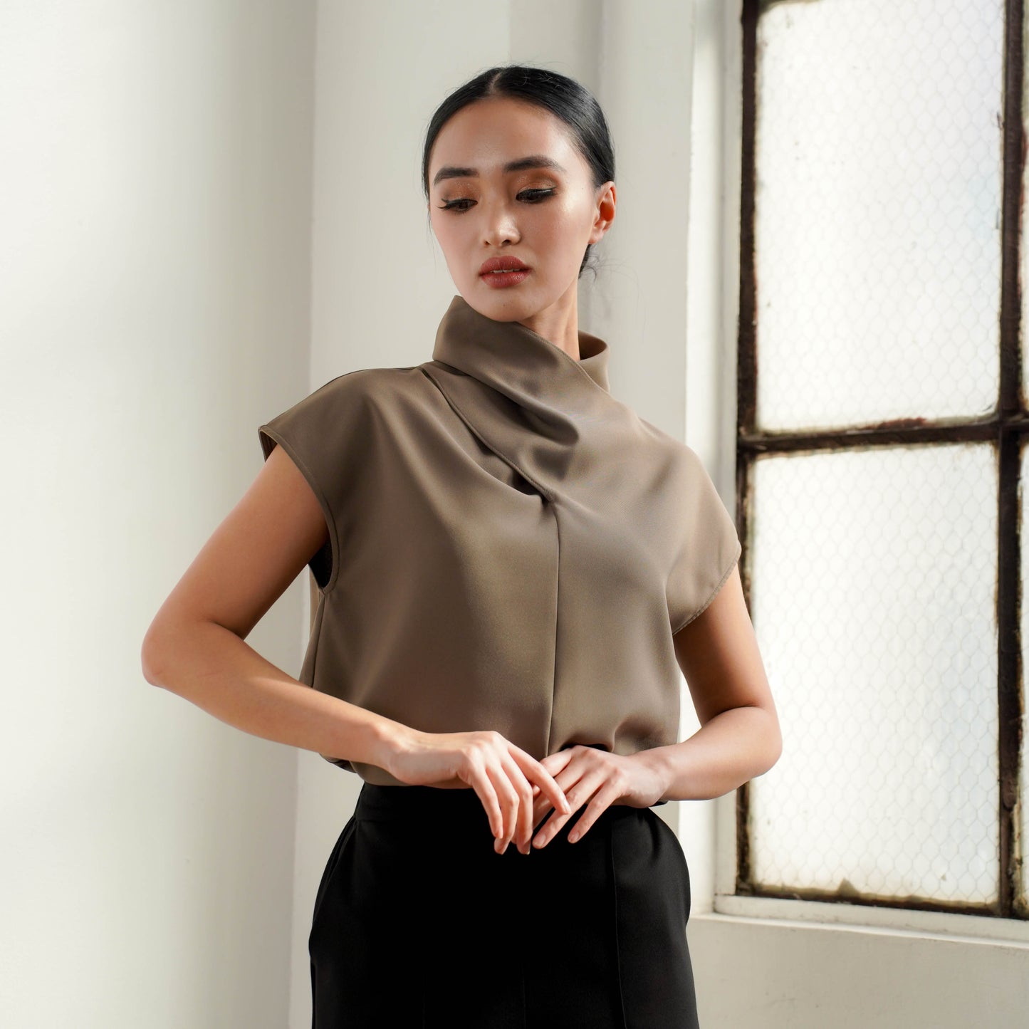 Joyce Pleated Top