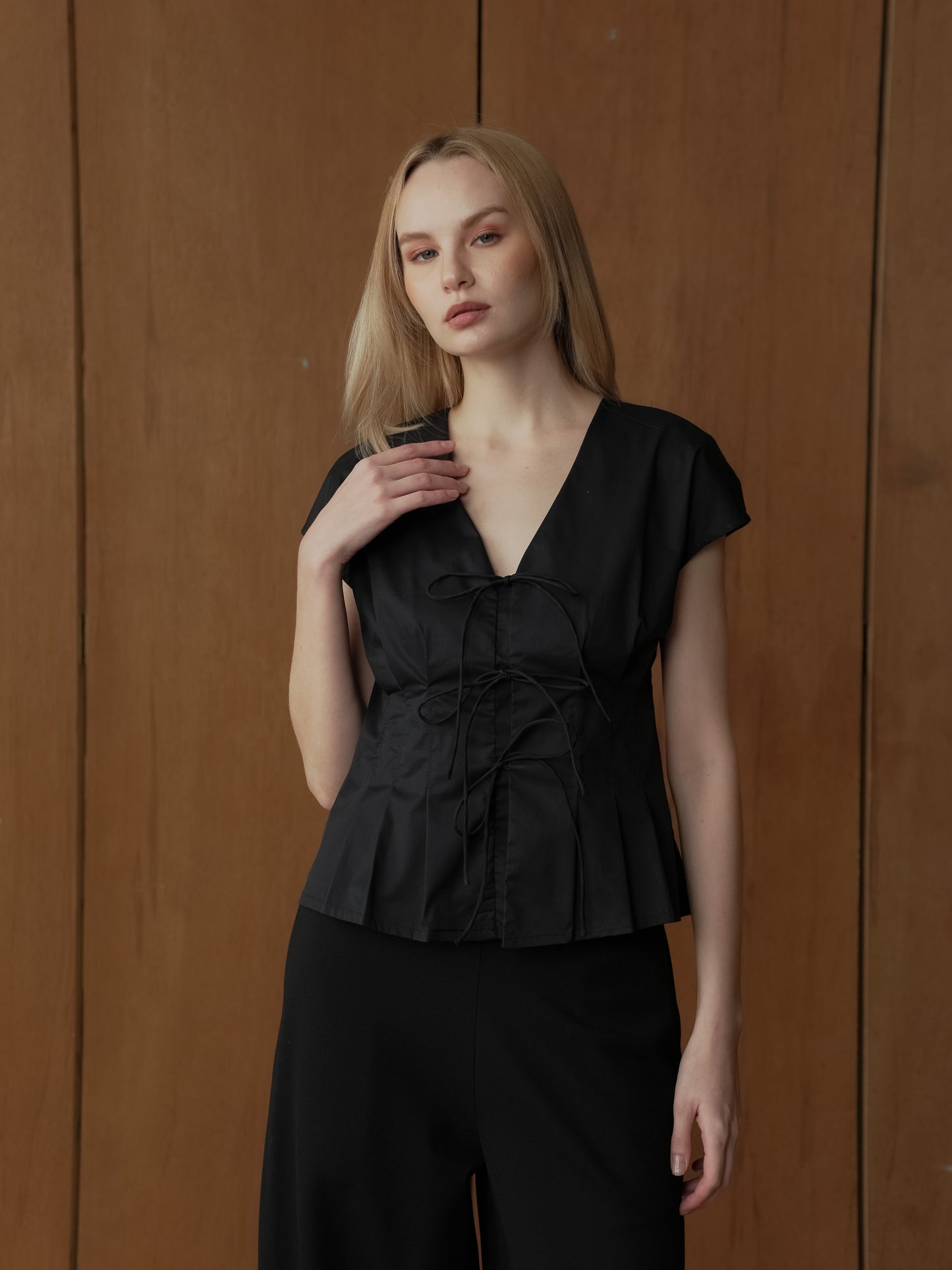 Gelli Pleated Tie Top