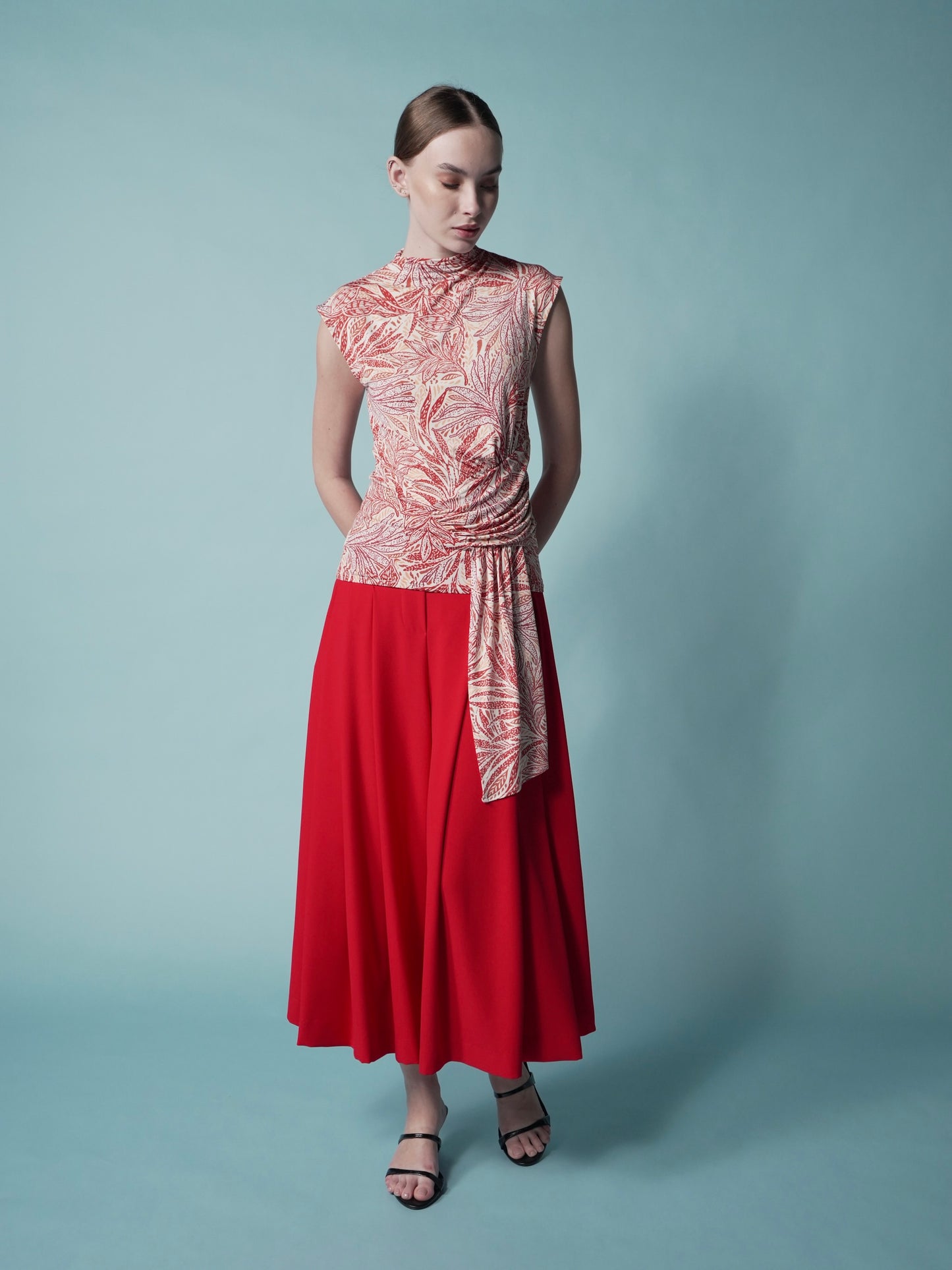 Felicia Form Fitting Printed Top