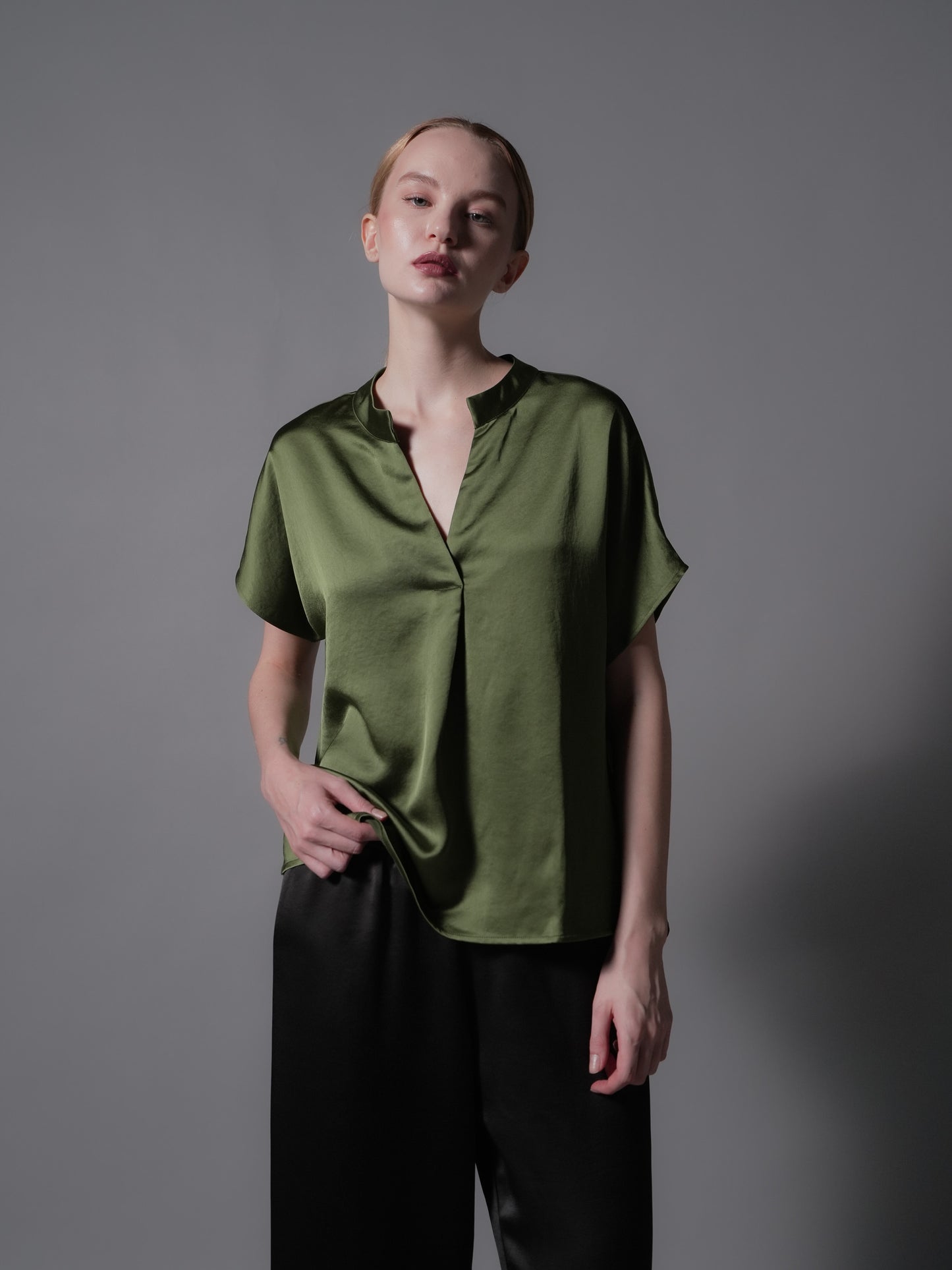 Geneva Flowy Satin Top