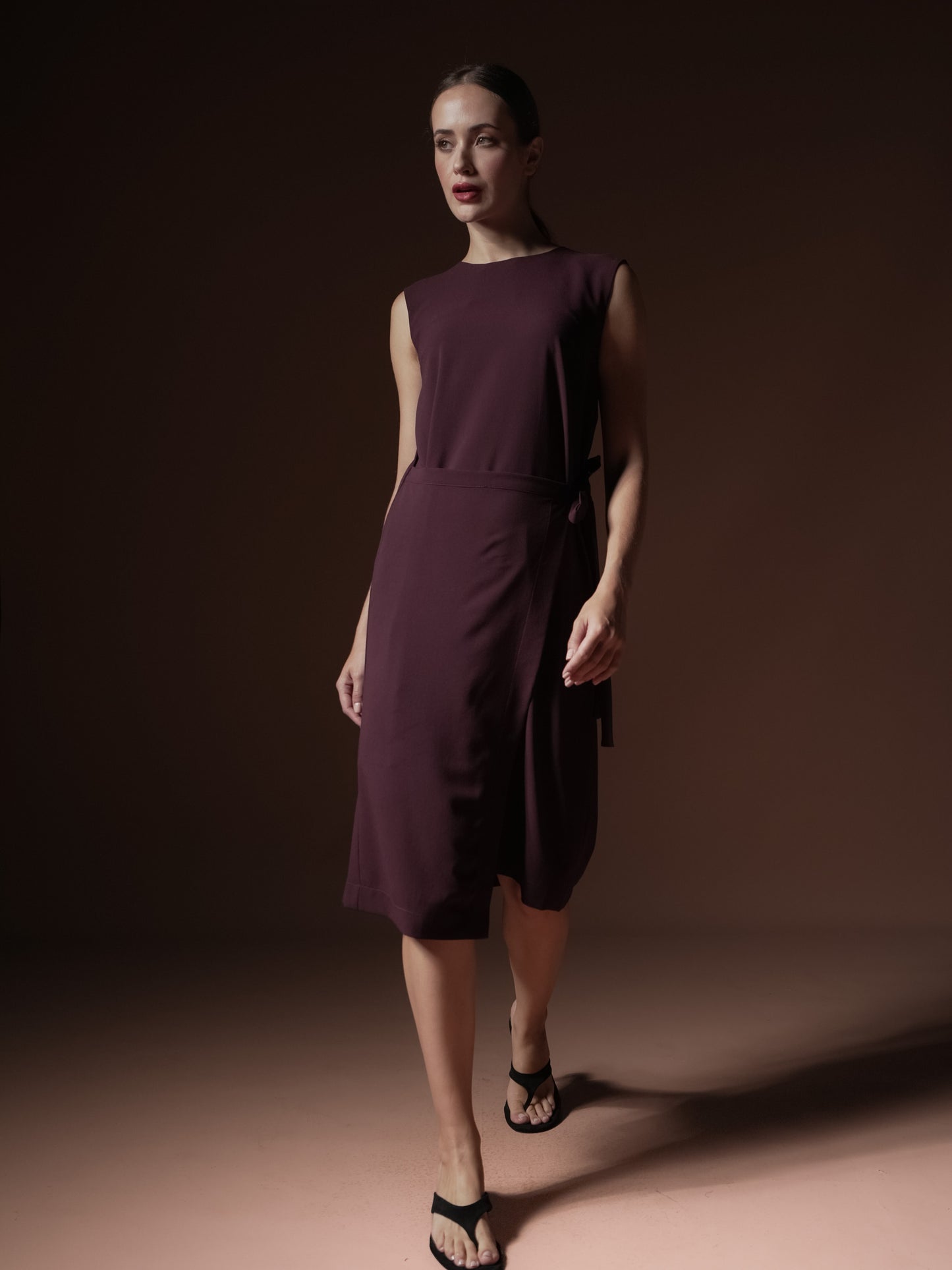 Tessie Wrap Panel Sleeveless Dress