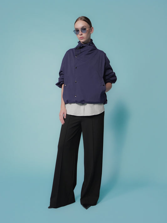 Donita Overlap Hi-neck Jacket