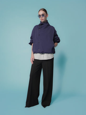 Donita Overlap Hi-neck Jacket