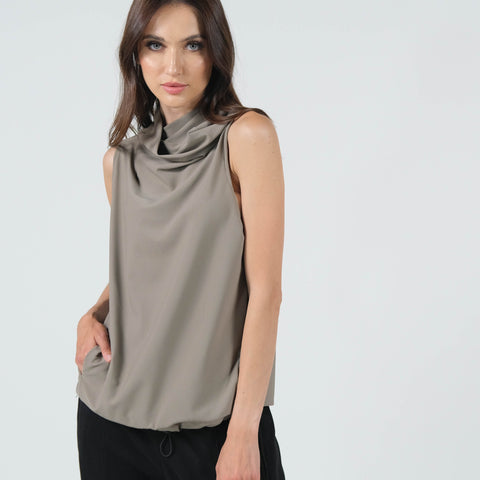 On The Go Cowl Neck Courage Top
