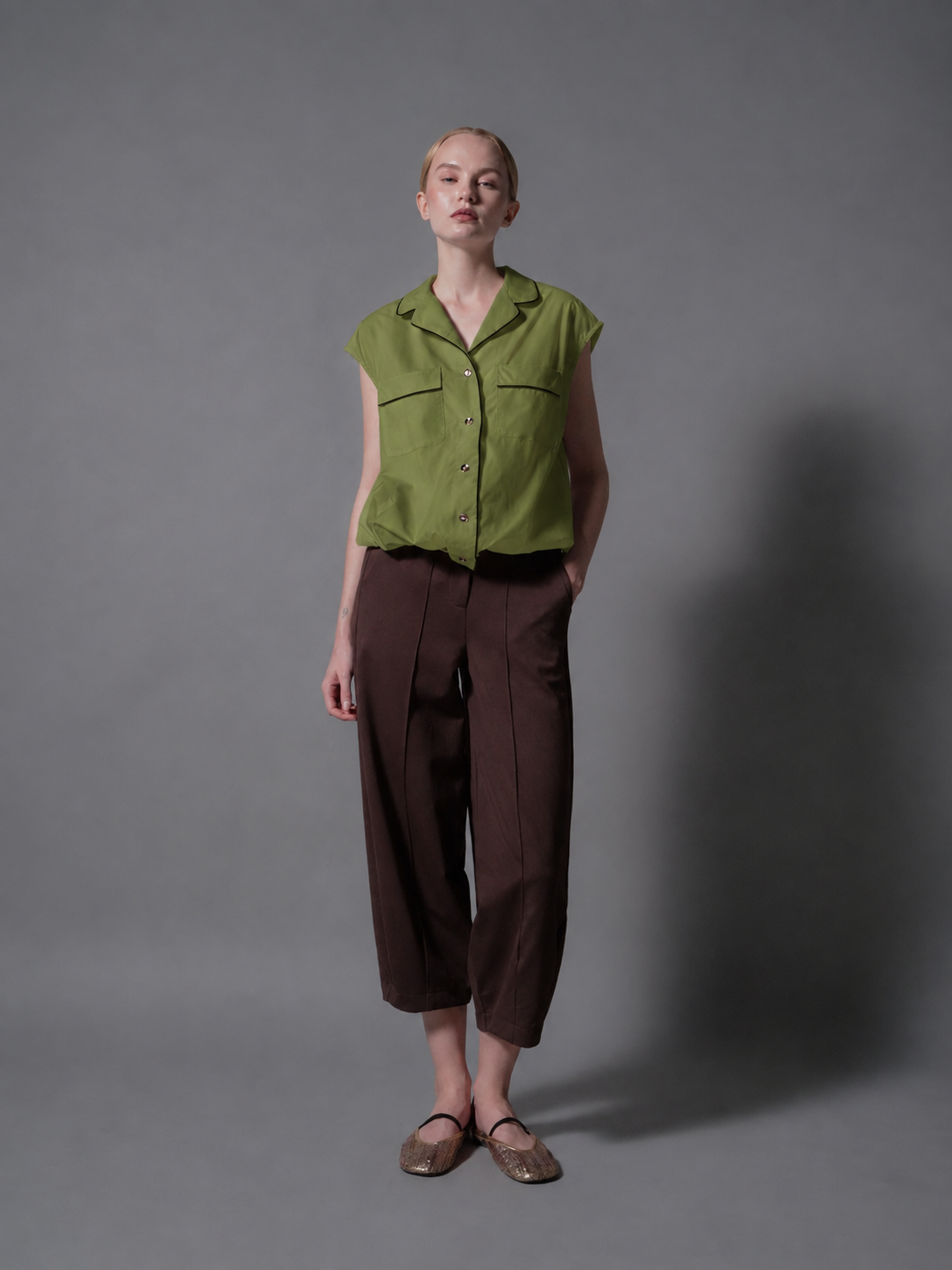 Xavier Piping Combi Short Sleeves Top