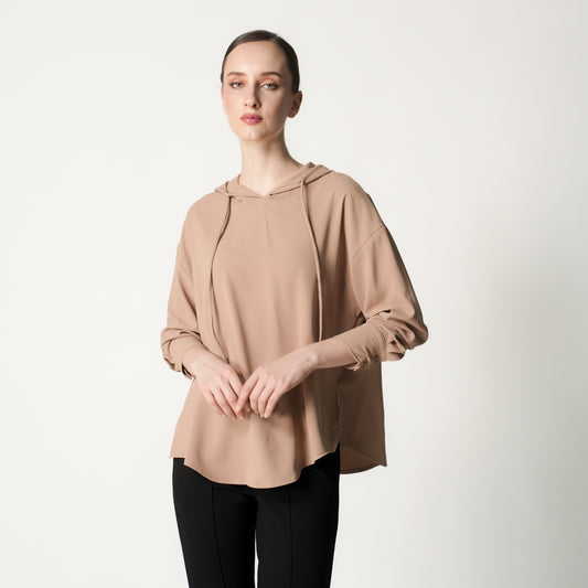 Visha Crepe Sweater Top