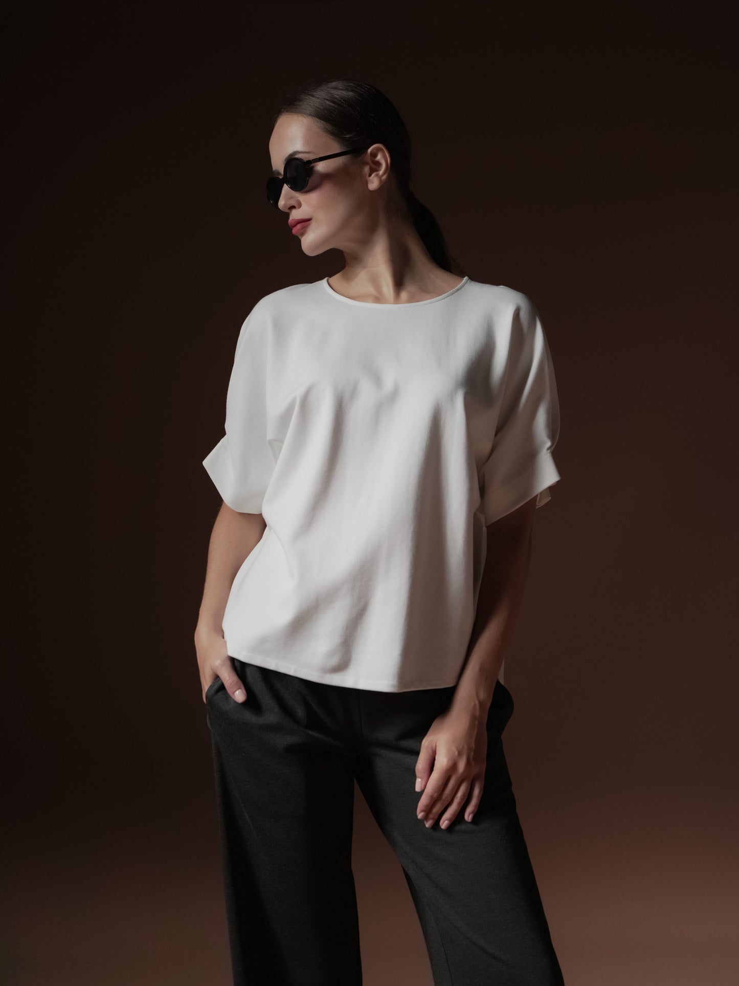 Vanjie Pleated Sleeve Top