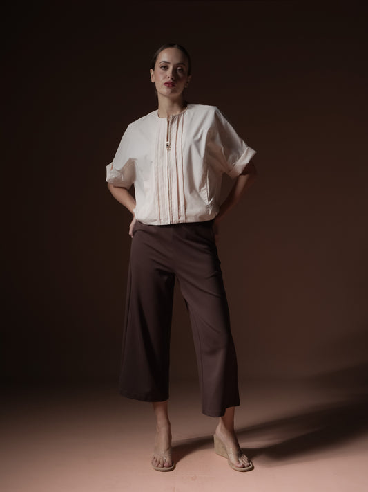 Meryl Zipped Top