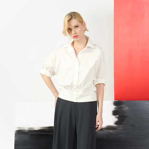 Eleanor pleated polo