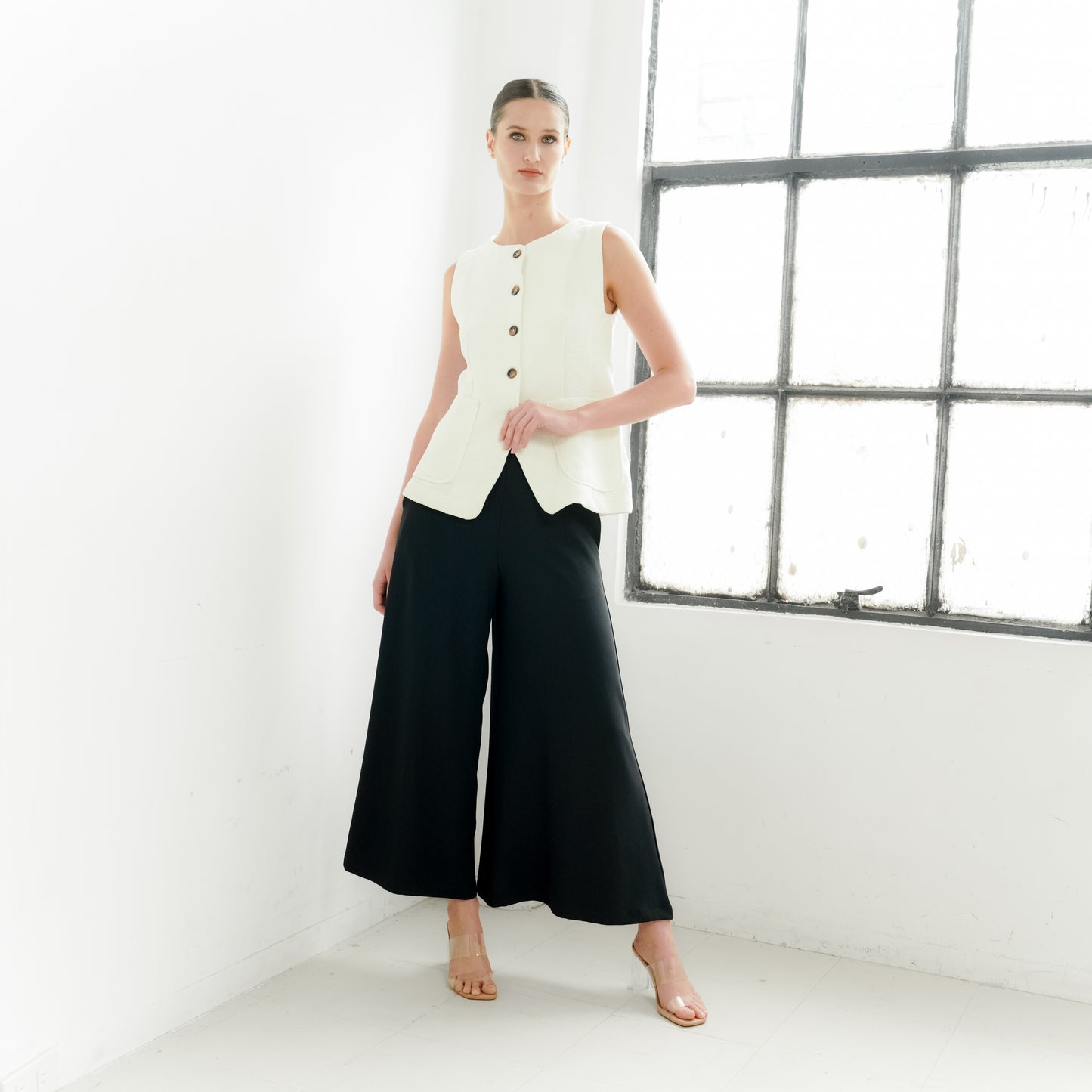 Louie Wide Crepe Pants