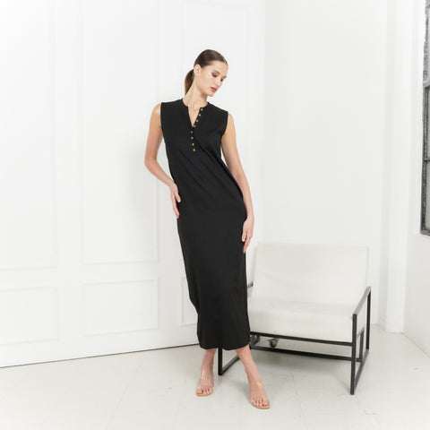 Pierre V-neck Sleeveless Dress