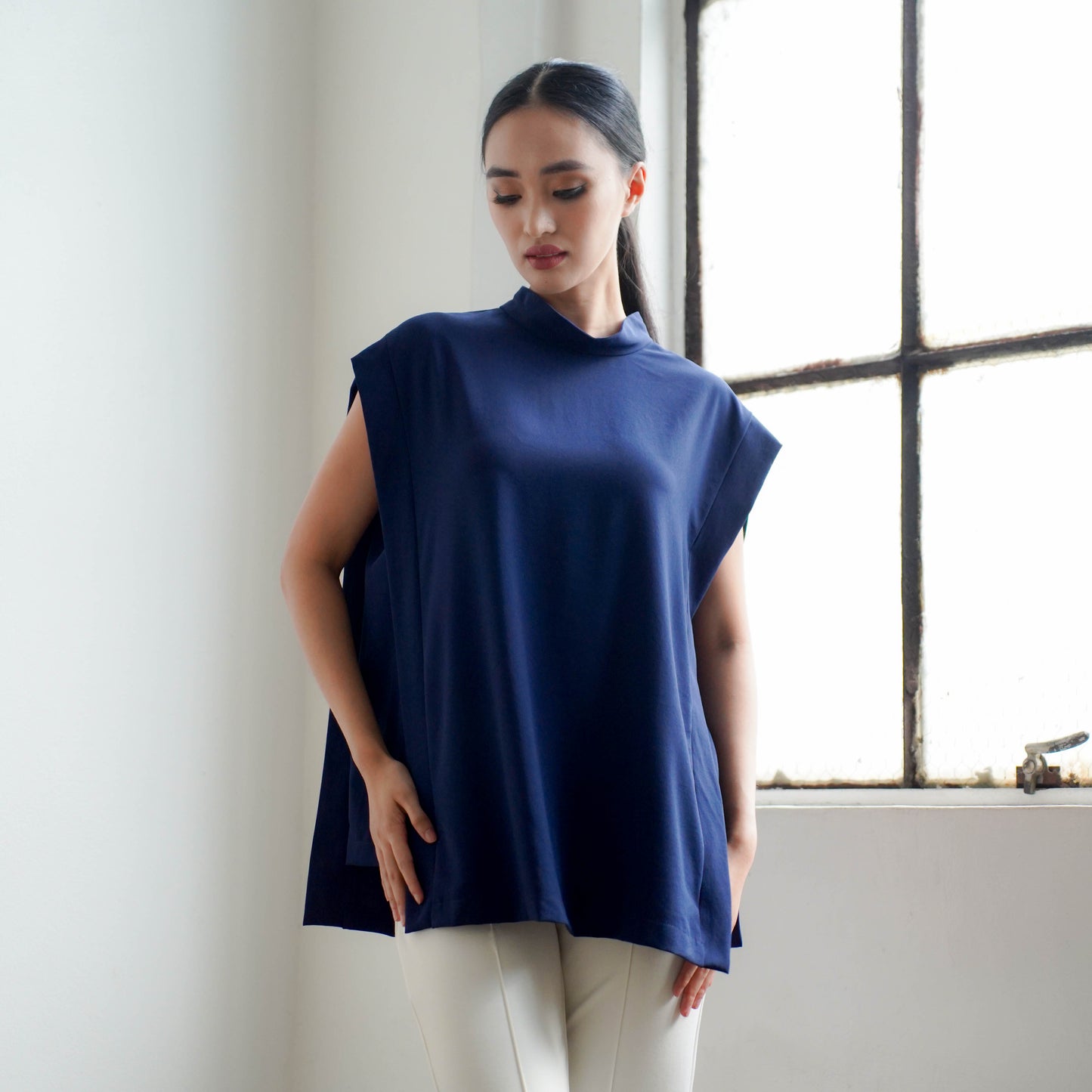 Palma Loose Crepe Top