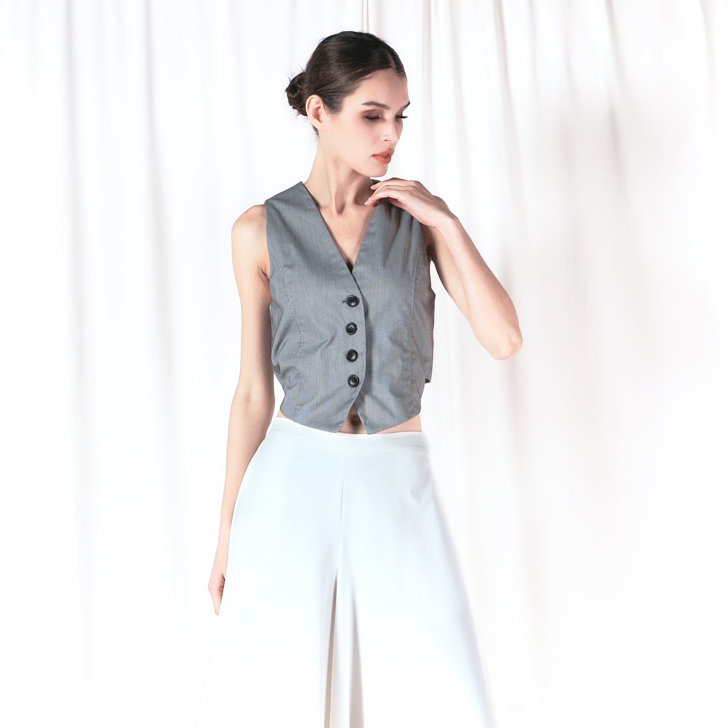 Milani Vest with Back-Tie Detail