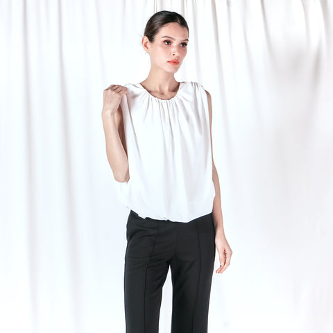 Ramie Shirring Top