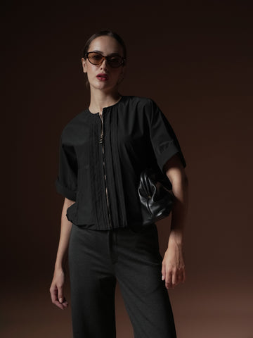 Meryl Zipped Top