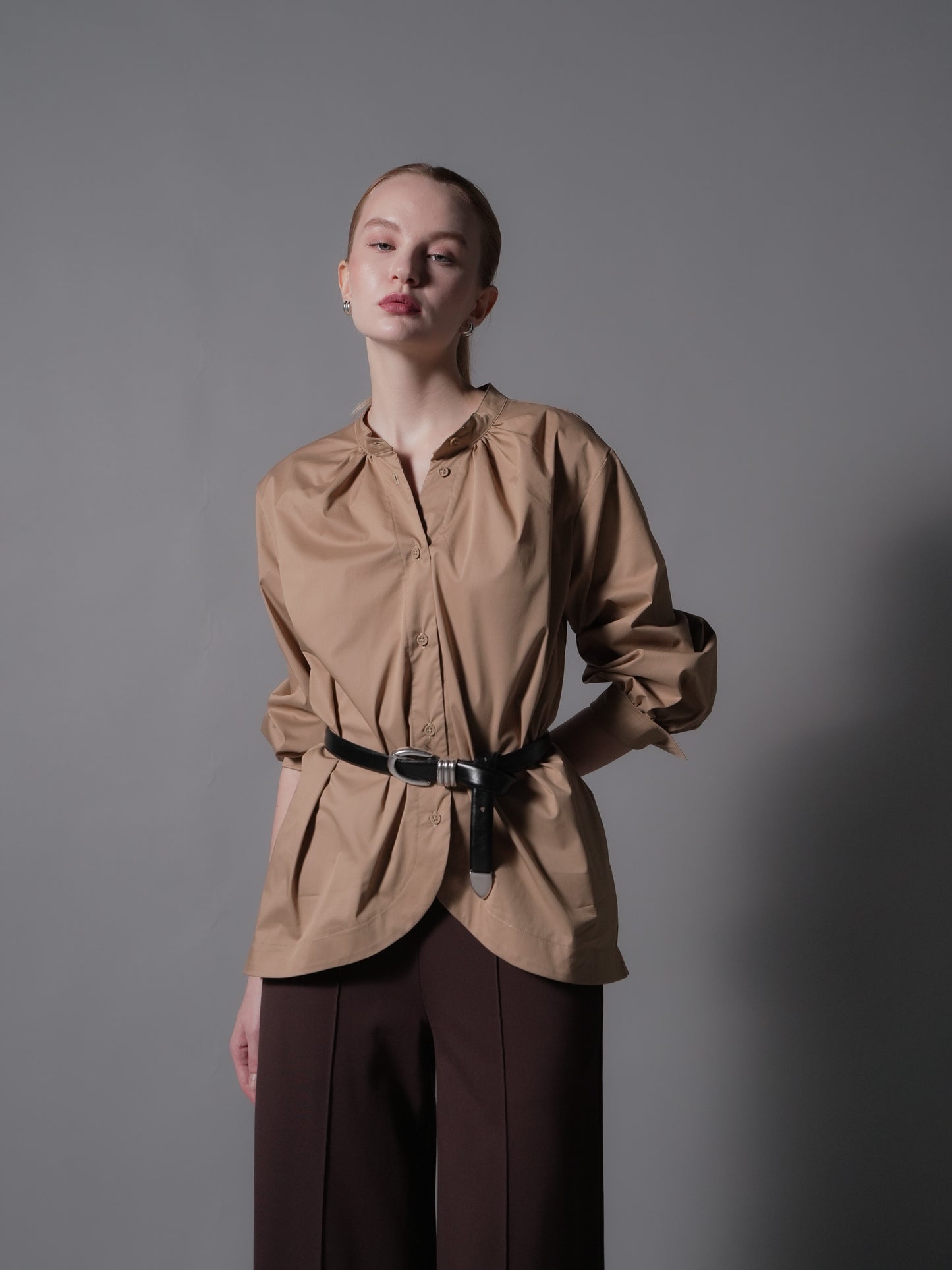 Paulina Open Placket Polo