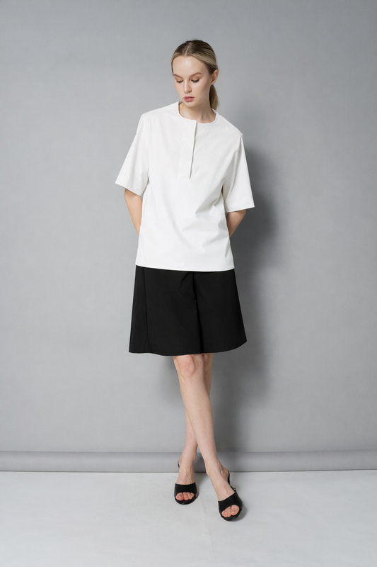 Anj Curved Hem Loose Top