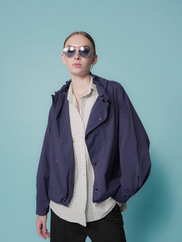 Donita Overlap Hi-neck Jacket