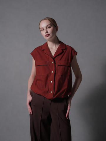 Xavier Piping Combi Short Sleeves Top