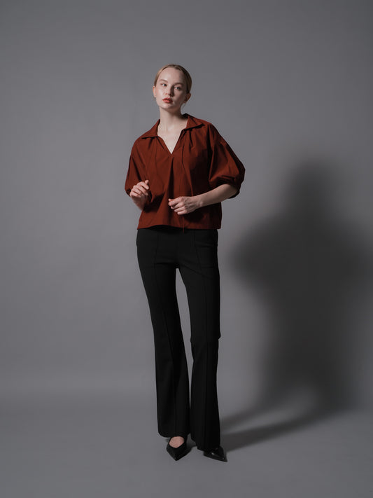 Anessa Tie Puff Sleeve Top