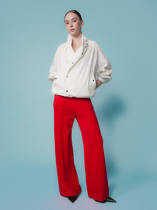 Donita Overlap Hi-neck Jacket