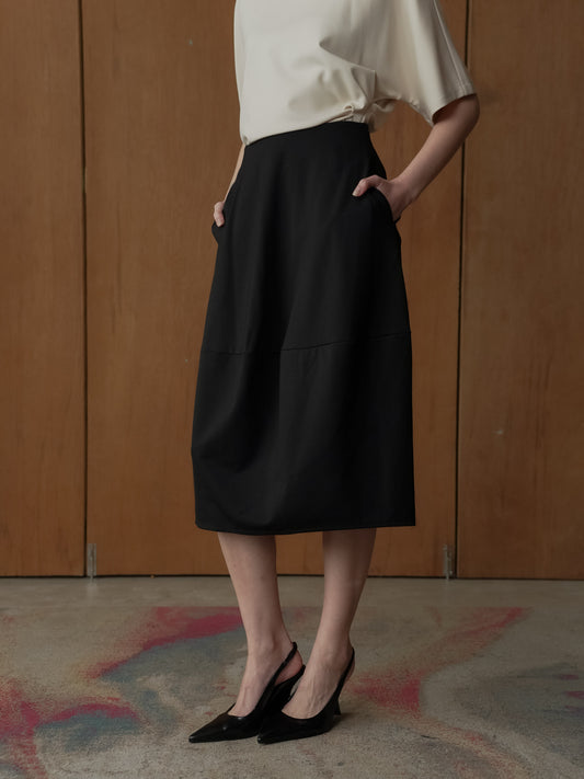 Gabe Balloon Midi Skirt