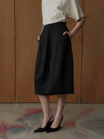 Gabe Balloon Midi Skirt