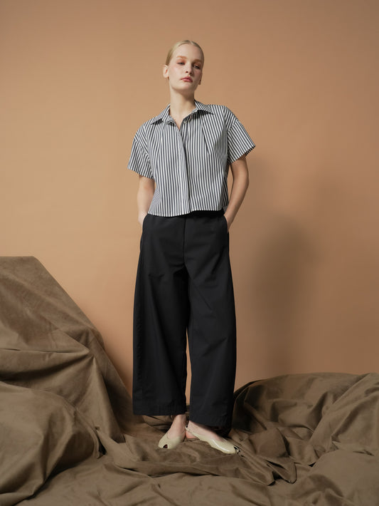 Jamela Striped Polo Top