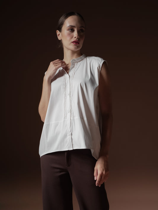 Leonore Sleeveless Loose Blouse