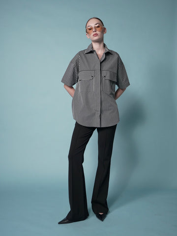 Jester Striped Oversized Polo