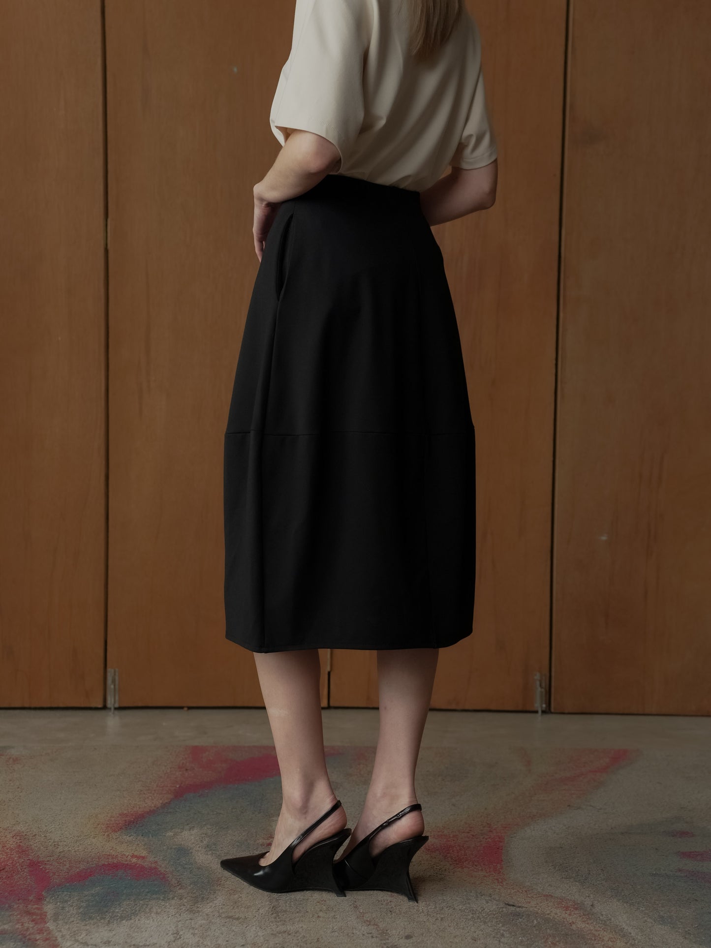 Gabe Balloon Midi Skirt