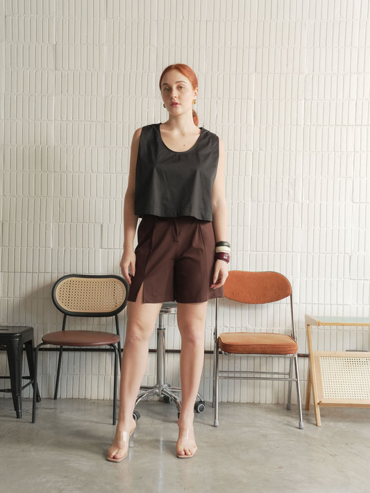 Jennie Pleated Crop Top