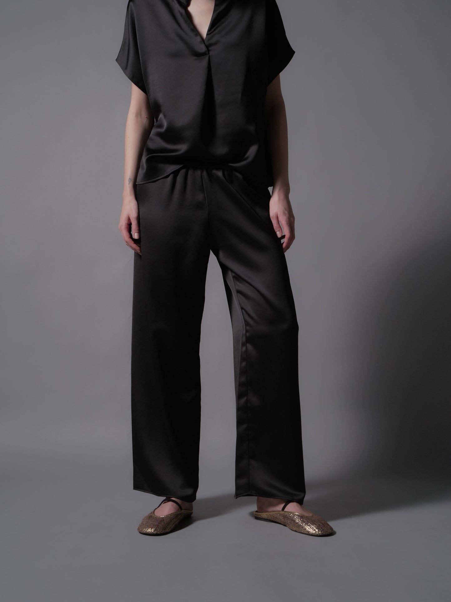 Geneva Flowy Sateen Pants
