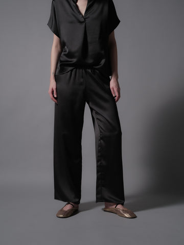 Geneva Flowy Sateen Pants