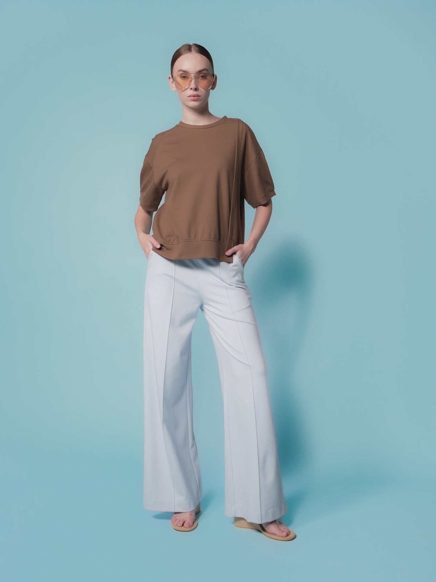 Greta Pleated Sleeves Top