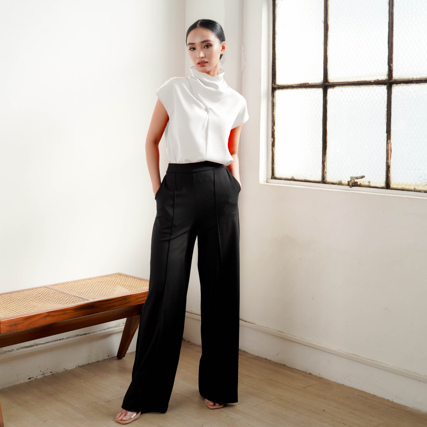 Joyce Pleated Top