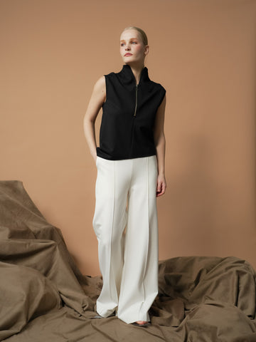 Selina Zipped High Neck Top