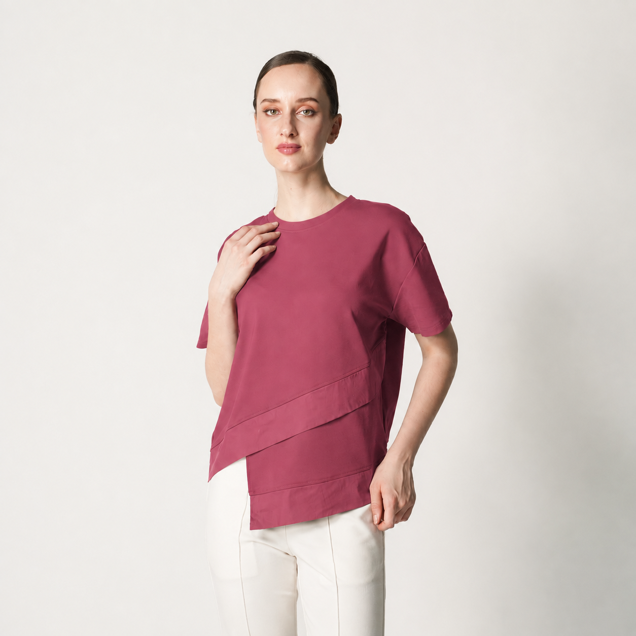 Van Uneven Hem Top