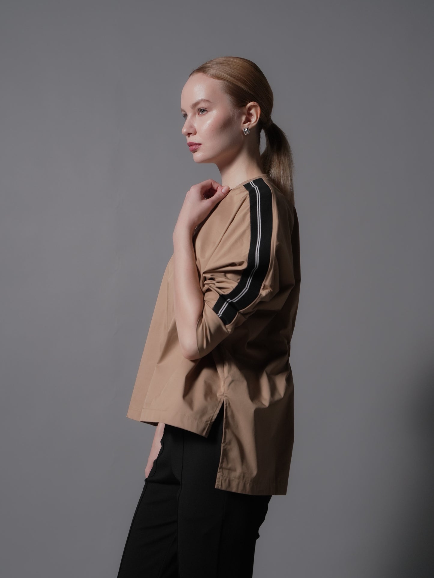 Leila Striped Rib Combi Top