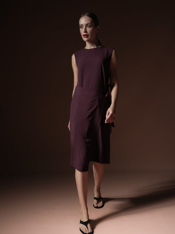 Tessie Wrap Panel Sleeveless Dress
