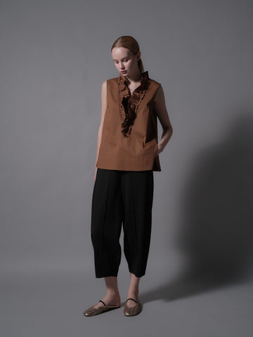 Raffy Ruffle Neck Sleeveless