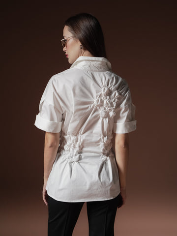 Katrina Smocking Detail Polo