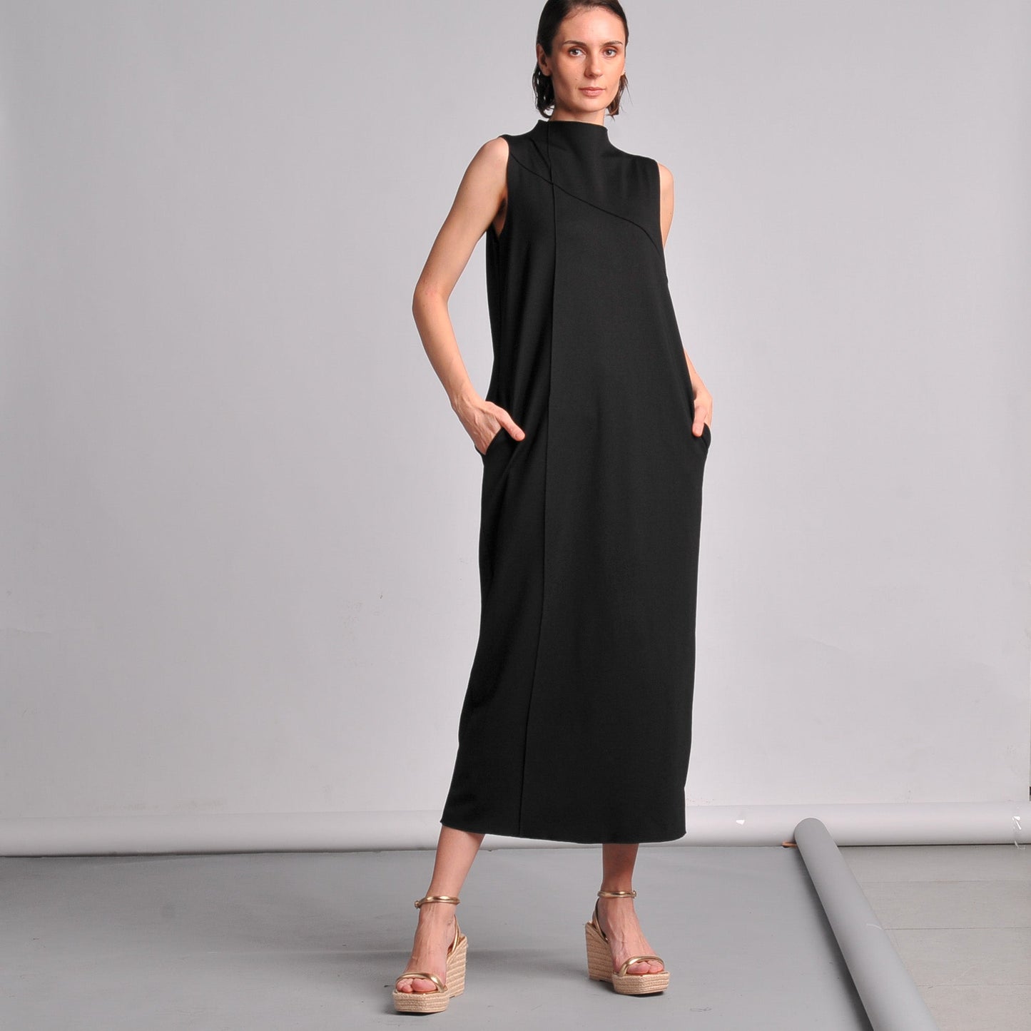 Andrea Mock Neck Dress